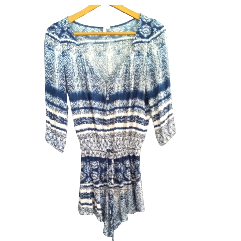 Rip Curl Button Down Romper / Cover Up - image 1